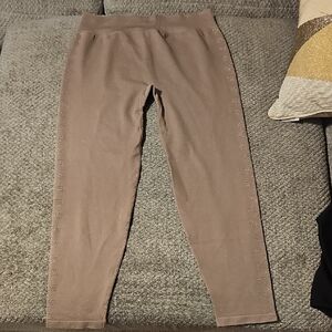 VS Pink Active Brown Shimmer Leggings